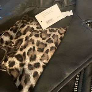 IRO black leather jacket from Intermix